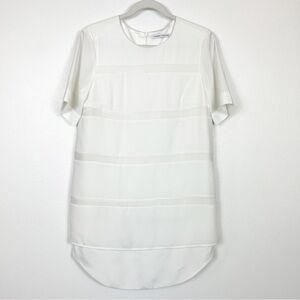 Finders Keepers Short Sleeve Dress White Size Medium